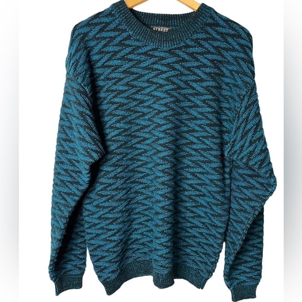 Retro 80s Style Knit Sweater Size Large